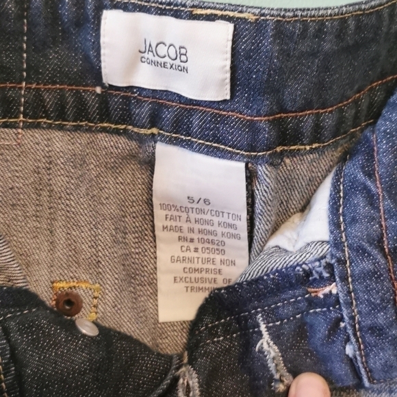 VINTAGE Jacob Denim Pencil Skirt 5/6 - Picture 7 of 8